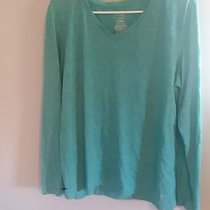 Teal long sleeve shirt
